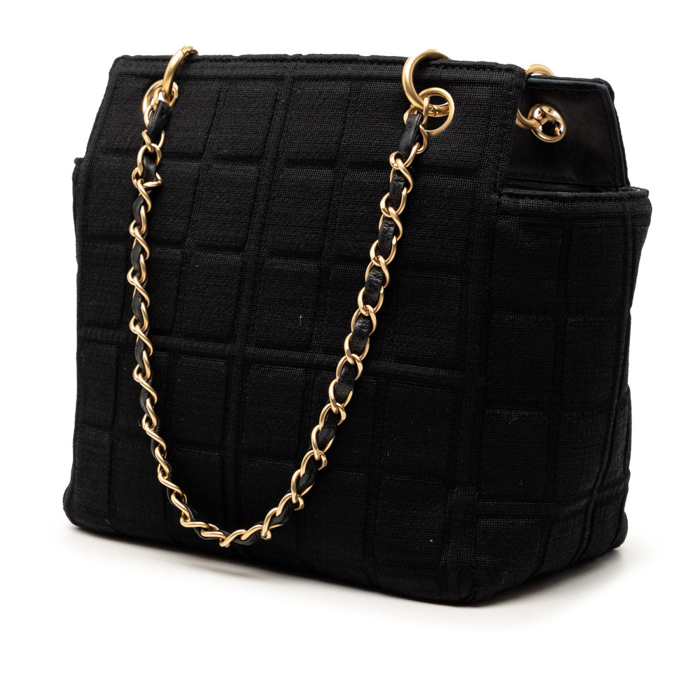 Pre-Loved Chanel Jersey CC Chocolate Bar Shoulder Bag - Picture 2 of 7
